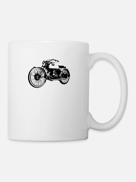 Bianchi - Freccia Celeste moto vintage - Mug blanc - blanc