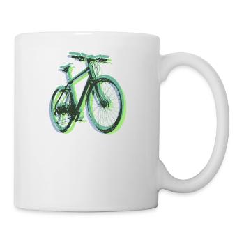 Bike Fahrrad Outdoor Fun Radsport Radtour Freiheit - Tasse - Weiß - Rechts