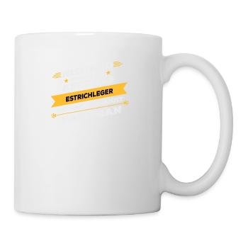 Estrichleger Beruf Geschenk - Tasse - Weiß - Rechts