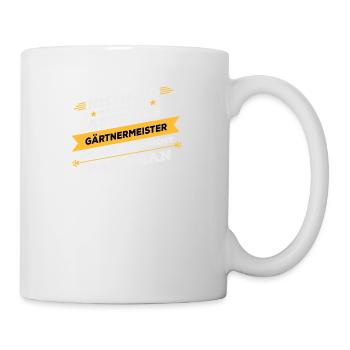 Gärtnermeister Beruf Geschenk - Tasse - Weiß - Rechts