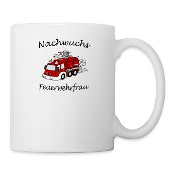 Bald bist auch du eine Feuerwehrfrau! - Tasse - Weiß - Rechts