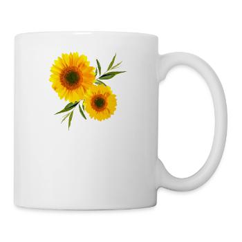 sonnenblume - Tasse - Weiß - Rechts