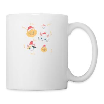 Ugly Christmas Christmas cats kitten paws - Mug - white - Right