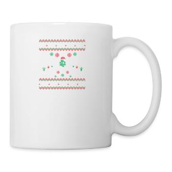 Ugly Christmas DINOSA DINNER T-REX SNOW - Mug - white - Right