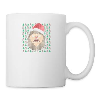 Ugly Christmas BIGFOOT Tannenbaum Wald Weihnachten - Tasse - Weiß - Rechts