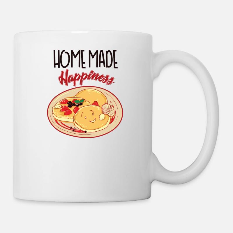 Hausgemachtes Glück - Tasse - Weiß