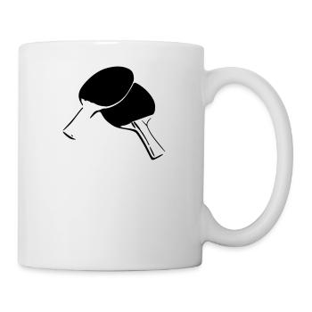 table tennis racket - Mug - white - Right