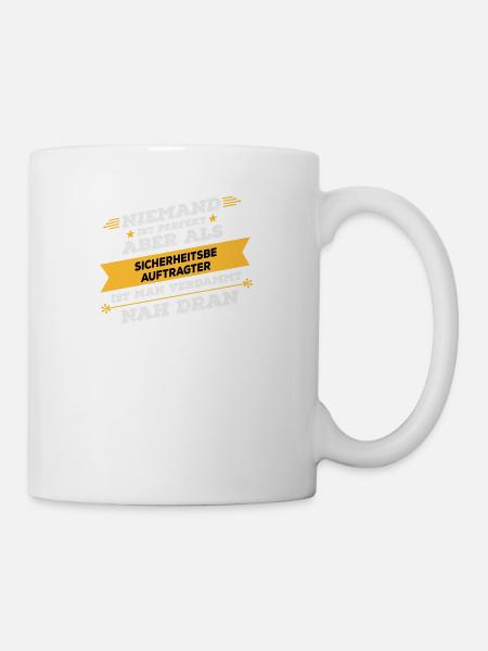 Sicherheitsbeauftragter Beruf Geschenk - Tasse - Weiß