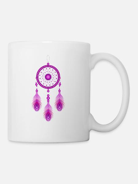 YOGA BUDDHA MEDITATION TRAUMFÄNGER GESCHENK SHIRT - Tasse - Weiß