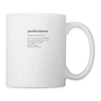 définition pandiculation - Mug blanc - blanc - Droite