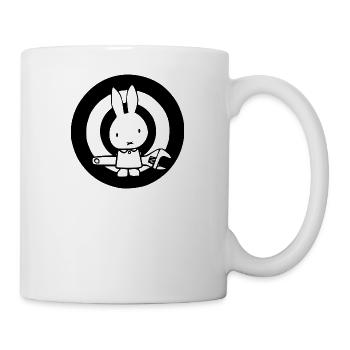 Hase KFZ - Tasse - Weiß - Rechts