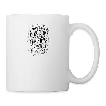 Backen Märchen Weihnachtsfilme Kekse Geschenke - Tasse - Weiß - Rechts