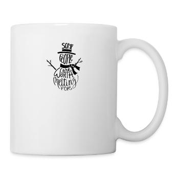 Winter Weihnachten Schneemann Kalt Frost Schnee - Tasse - Weiß - Rechts