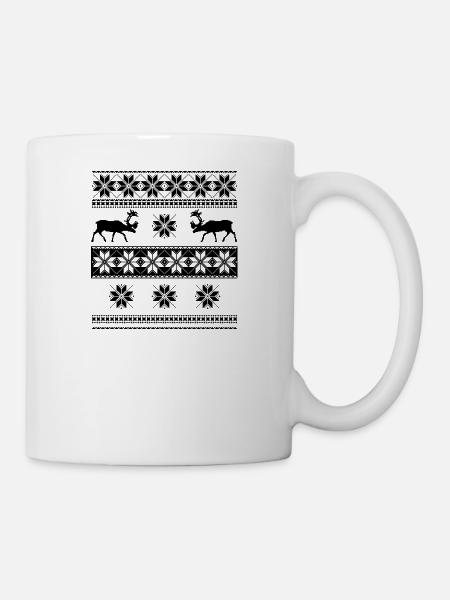 Pull norvégien - Mug blanc - blanc