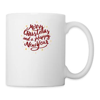 Merry Xmas Happy New Year Starry Sky Gift - Mug - white - Right