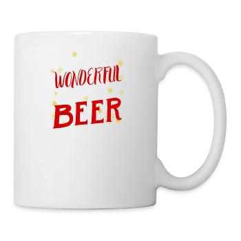 Beer Men Man Christmas Gift Beer X-Mas - Mug - white - Right
