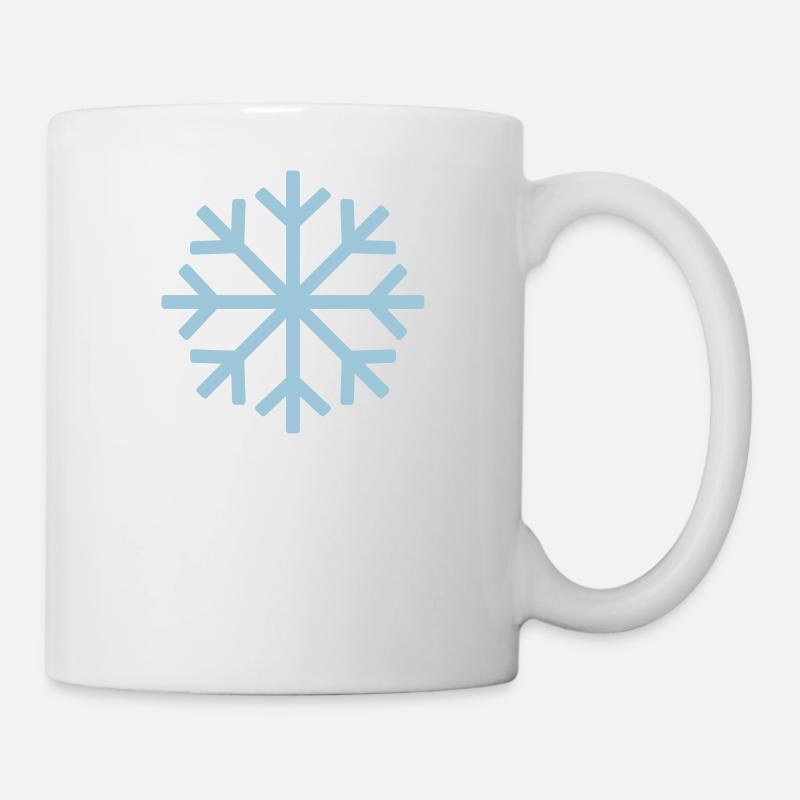 schneeflocke 2 - Tasse - Weiß