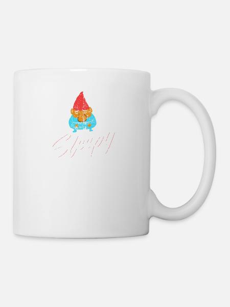 Sleepy Dwarf Distressed - Tasse - Weiß