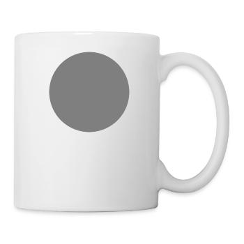Kreis grau - Tasse - Weiß - Rechts