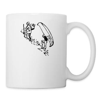 canoe kayak canoe barge paddle boat rowboat12 - Mug - white - Right