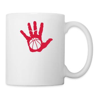 basketball main hand mano sport dessus o - Mug blanc - blanc - Droite