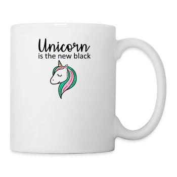 Unicorn is the new black - Mug - white - Right