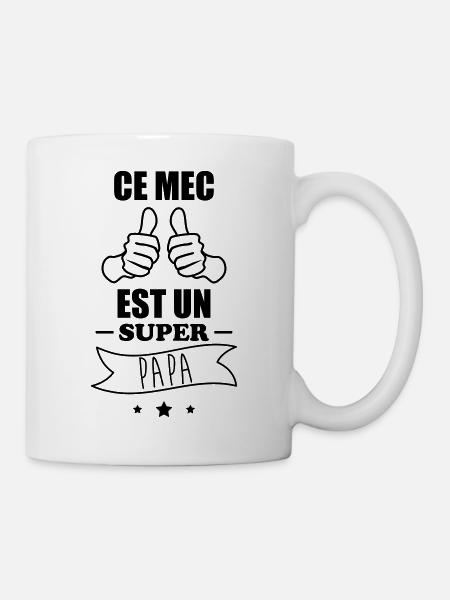 Ce mec est un super papa,cadeau père - Mug blanc - blanc
