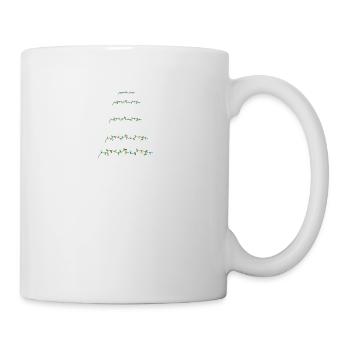 Weihnachtsbaum Weihnachtslieder Geschenk Singen - Tasse - Weiß - Rechts