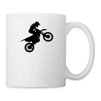 motocross motorcycles athlete sport motorrad30 - Tasse - Weiß - Rechts