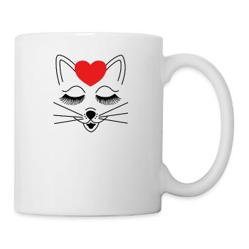 Souris chat Kitty Kitty mignon sexe sexy doux - Mug blanc - blanc - Droite