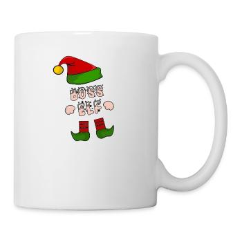 patron; Chef de cuisine; onze; elfe; Cadeau de Noël d'Elf - Mug blanc - blanc - Droite