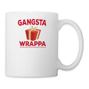 Lustig witzig Geschenk Weihnachten Gangsta Wrappa - Tasse - Weiß - Rechts