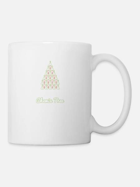 Chemis Tree Chemie Weihnachtsbaum Geschenk - Tasse - Weiß