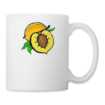 apricots apricot veggie vegetables fruits8 - Mug - white - Right
