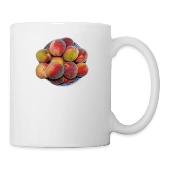 peach pfirsich veggie gemuese fruits13 - Tasse - Weiß - Rechts