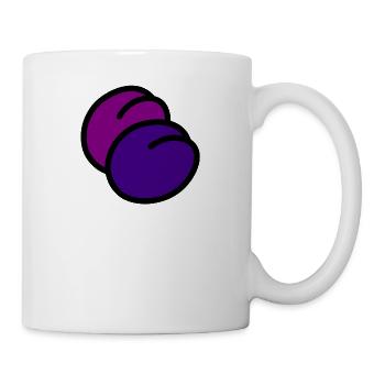 plum pflaume veggie gemuese fruits10 - Tasse - Weiß - Rechts
