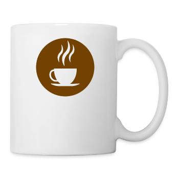 coffee cup beans cafe mug pot coffee beans95 - Mug - white - Right