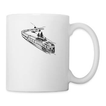 Bahn - Tasse - Weiß - Rechts