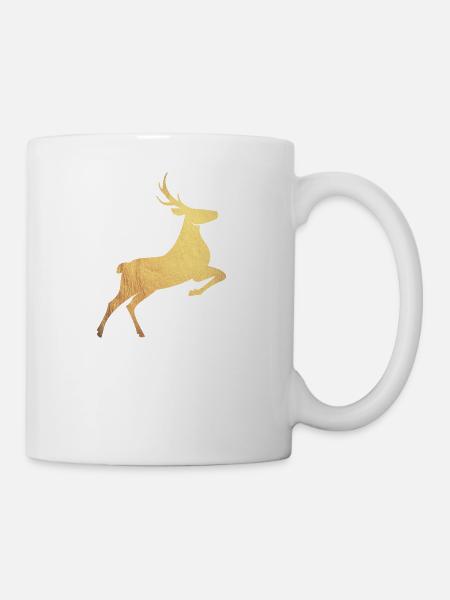 Golden stag - Mug - white