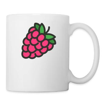 raspberry rasperry fruit veggie vegetables fruits14 - Mug - white - Right