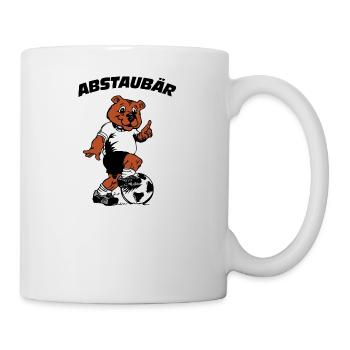 Abstaubär weiss schwarz - Tasse - Weiß - Rechts