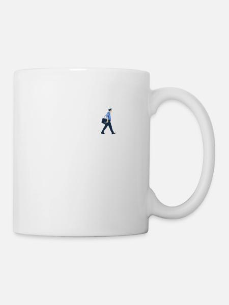 Postbote Evolution geschenk job beruf post brief - Tasse - Weiß