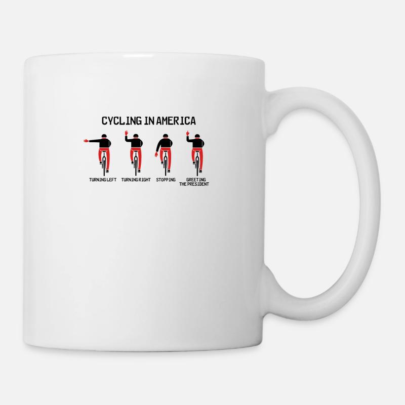 cyclisme en Amérique - Mug blanc - blanc