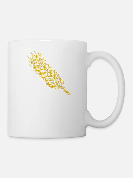 getreide corn cereal wheat weizen veggie gemuese v - Tasse - Weiß