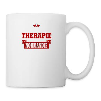 ich brauche keine therapie normandie geschenk - Tasse - Weiß - Rechts