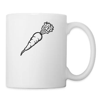 carrots carrots ruebe veggie veggie vege - Mug - white - Right