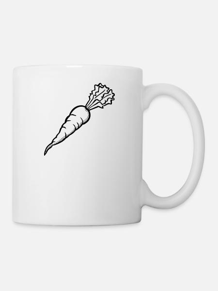 carrots carrots ruebe veggie veggie vege - Mug - white