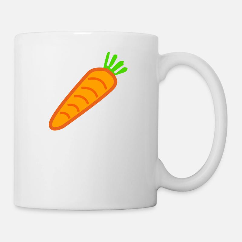 gulerødder gulerødder moehren ruebe veggie veggie vege - Kop/krus - hvid