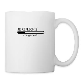 Je réfléchis chargement... (Geek) - Mug blanc - blanc - Droite