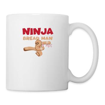 homme de pain d'épice Ninja cadeau Ginga Ginja - Mug blanc - blanc - Droite